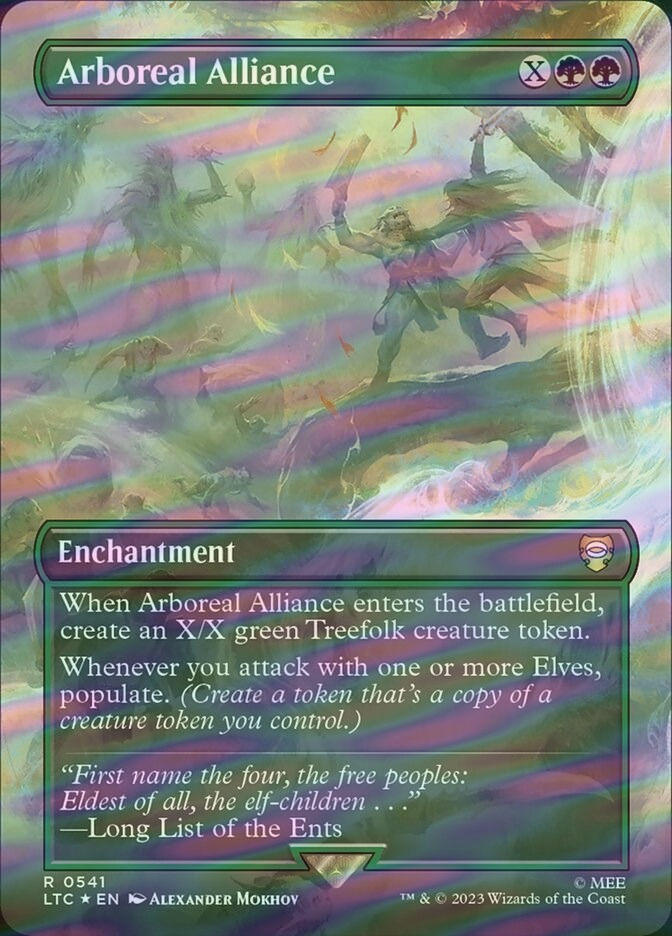 Arboreal Alliance (LTC) (541) / Borderless / Surge Foil