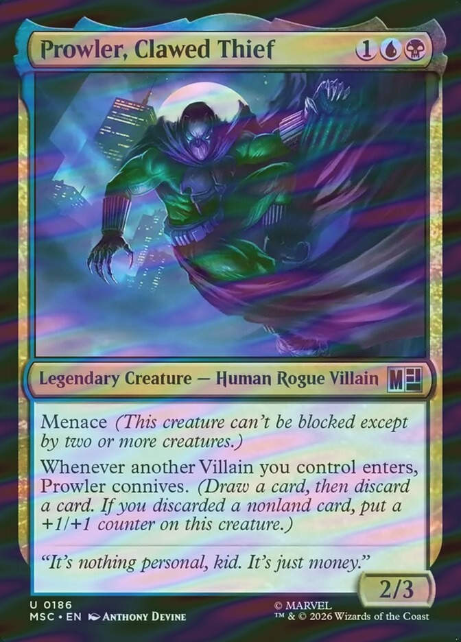 Prowler, Clawed Thief (MSC) (186) / Surge Foil