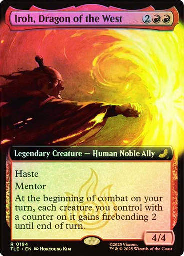 Iroh, Dragon of the West (TLE) (194) / Extended Art / Foil