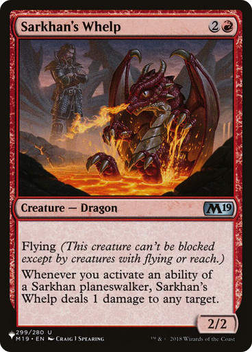 Sarkhan's Whelp (PLST) (M19-299)