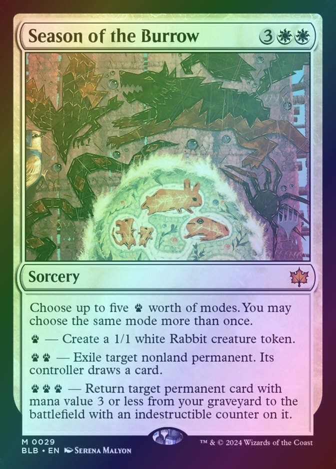 Season of the Burrow (PBLB) (29p) / Foil