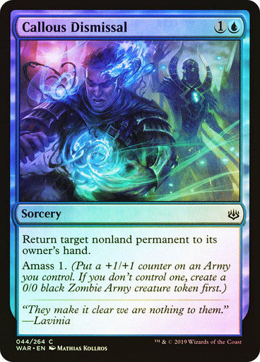 Callous Dismissal (WAR) (44) / Foil
