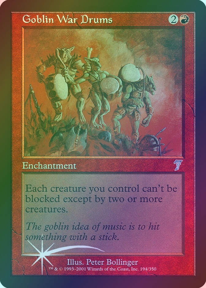 Goblin War Drums (7ED) (194★) / Foil