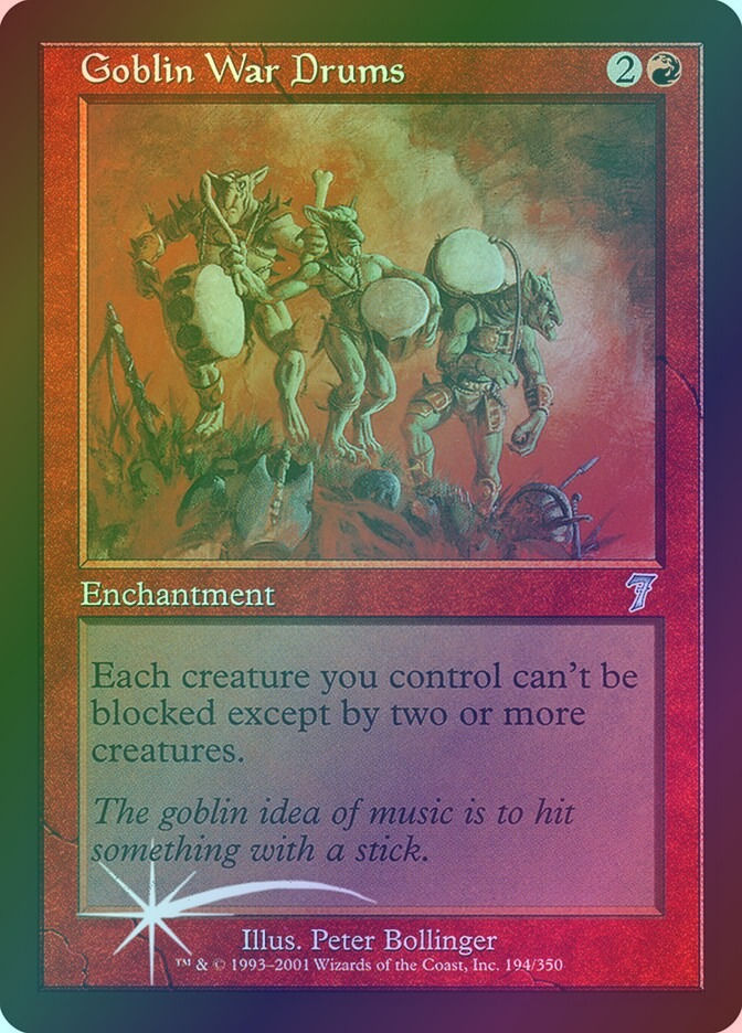 Goblin War Drums (7ED) (194★) / Foil