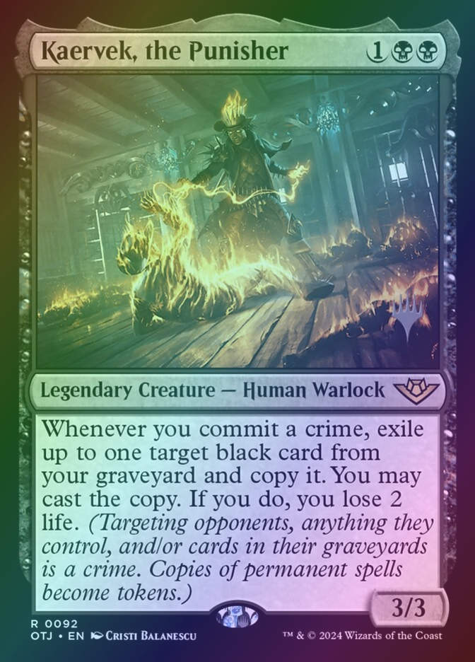 Kaervek, the Punisher (POTJ) (92p) / Foil