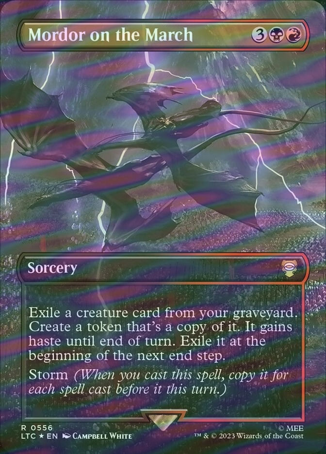 Mordor on the March (LTC) (556) / Borderless / Surge Foil