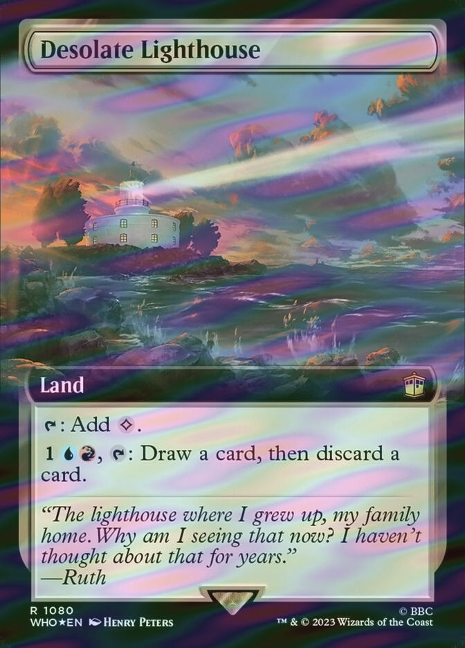 Desolate Lighthouse (WHO) (1080) / Extended Art / Surge Foil