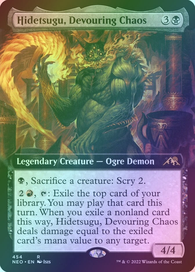 Hidetsugu, Devouring Chaos (NEO) (454) / Extended Art / Foil