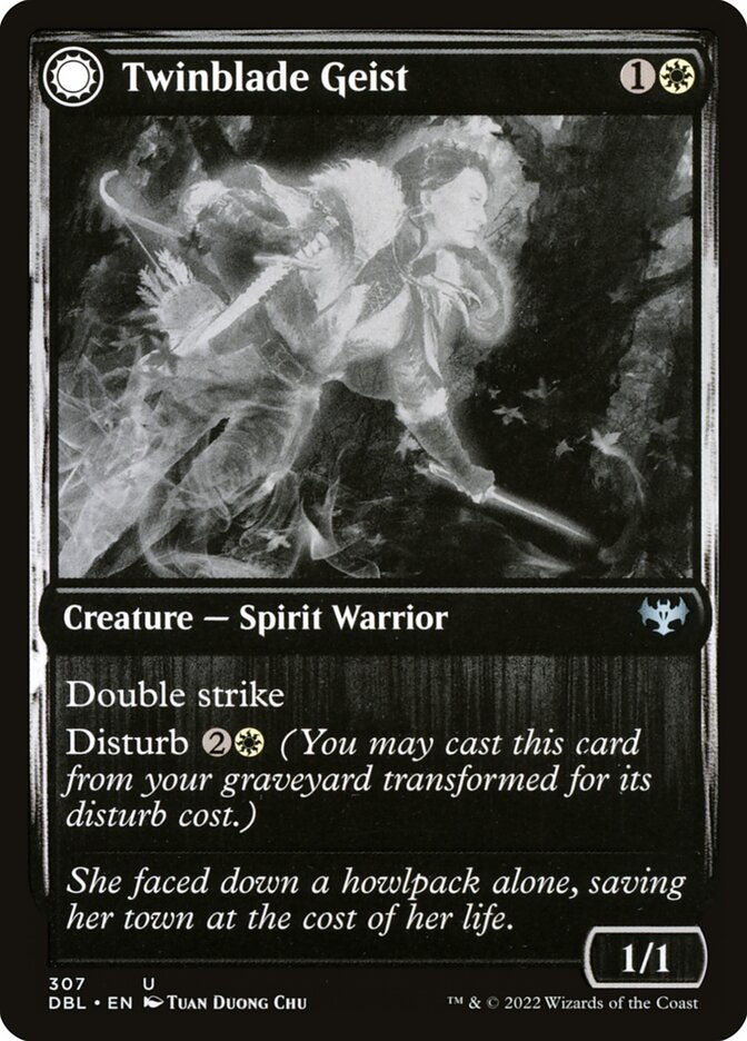 Twinblade Geist // Twinblade Invocation (DBL) (307) — cara 1 de 2