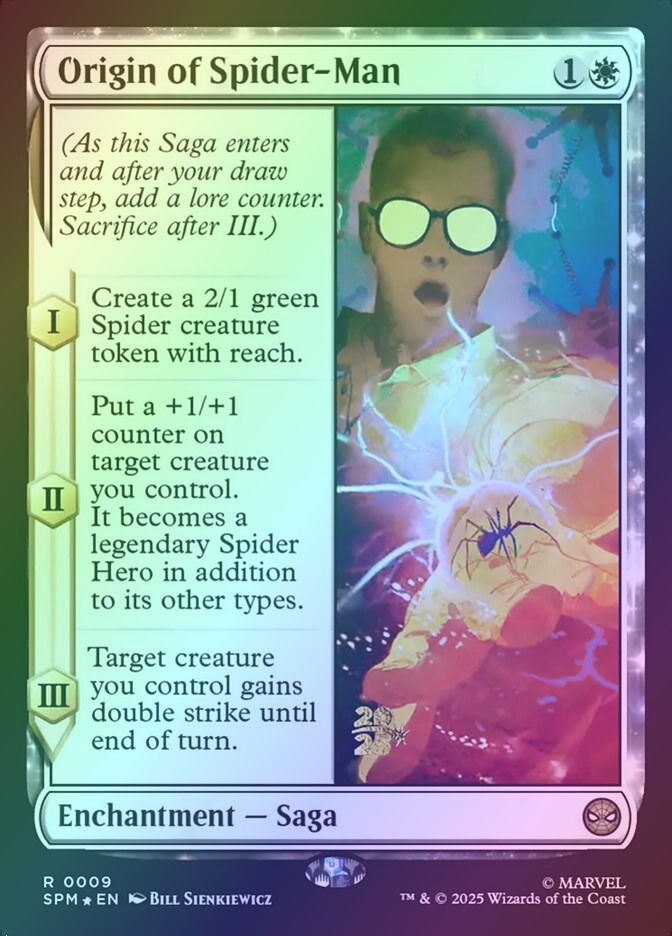 Origin of Spider-Man (PSPM) (9s) / Foil