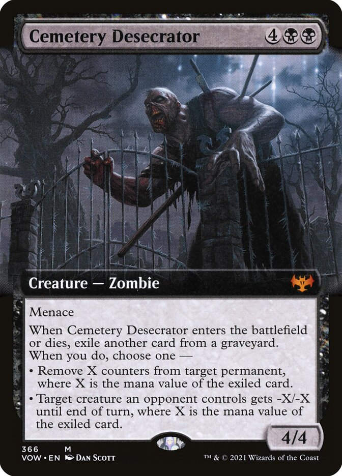 Cemetery Desecrator (VOW) (366) / Extended Art