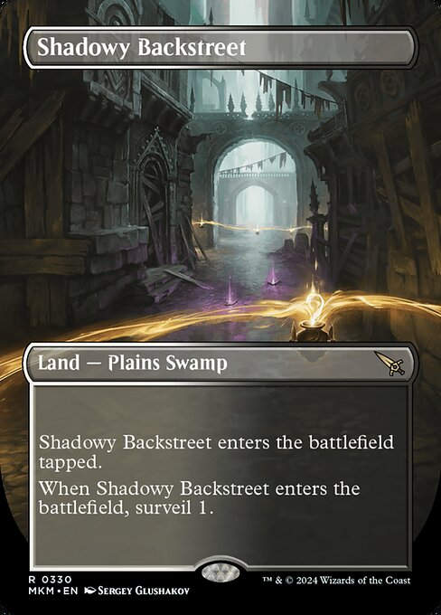 Shadowy Backstreet (mkm) (330) / Borderless
