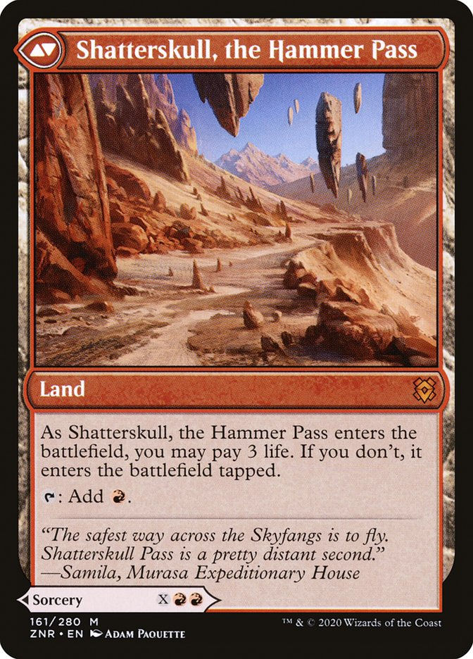 Shatterskull Smashing // Shatterskull, the Hammer Pass (ZNR) (161) — cara 2 de 2