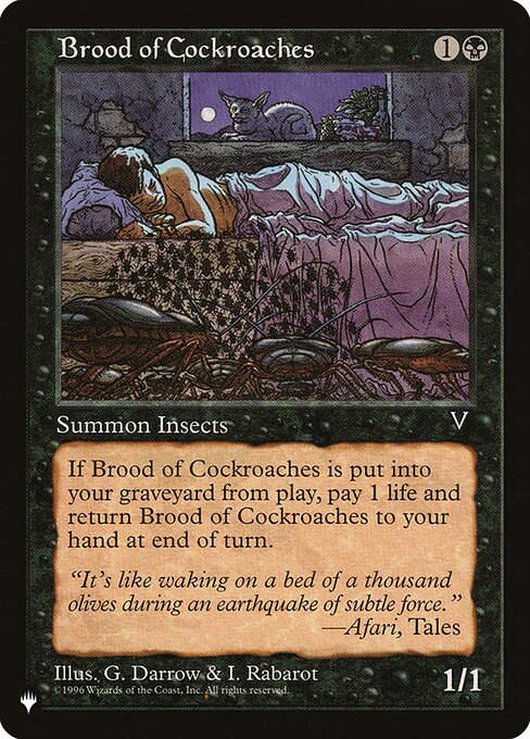 Brood of Cockroaches (PLST) (VIS-53)