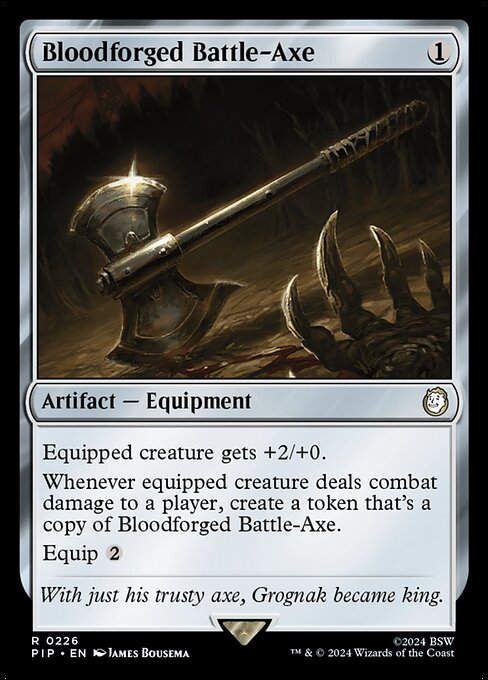 Bloodforged Battle-Axe (pip) (226)