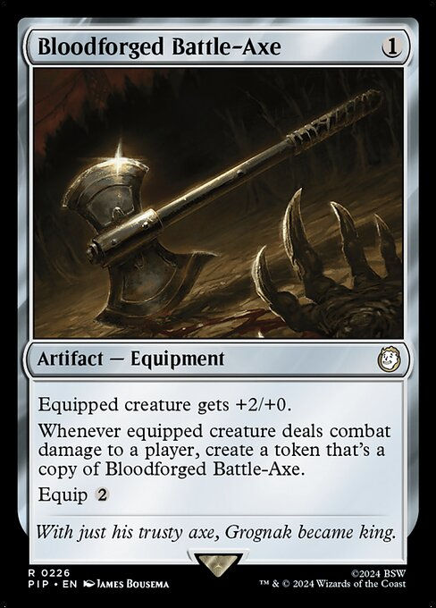 Bloodforged Battle-Axe (pip) (226)