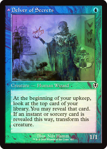 Delver of Secrets // Insectile Aberration (INR) (457) / Foil Retro