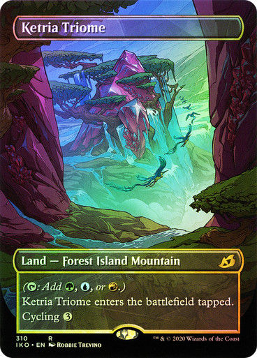 Ketria Triome (IKO) (310) / Borderless / Showcase / Foil
