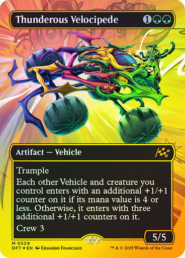 Thunderous Velocipede (DFT) (529) / Borderless  / First Place Foil