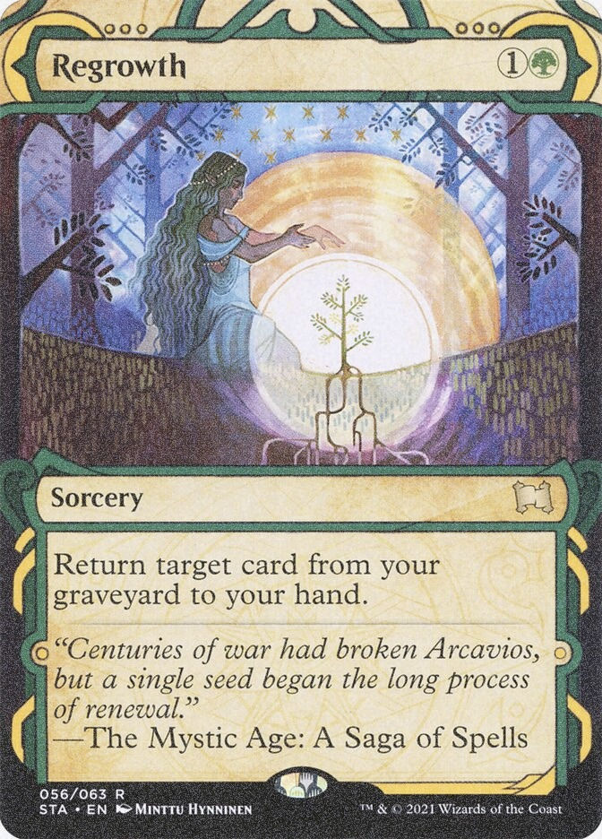 Regrowth (STA) (56) / Borderless / Showcase / Foil Etched