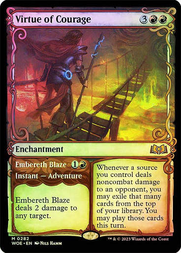Virtue of Courage // Embereth Blaze (woe) / Showcase Foil
