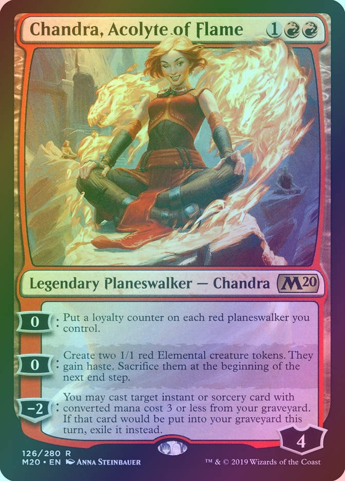 Chandra, Acolyte of Flame (M20) (126) / Foil