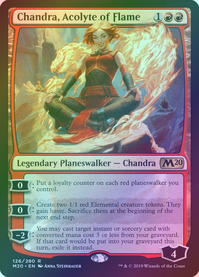 Chandra, Acolyte of Flame (M20) (126) / Foil