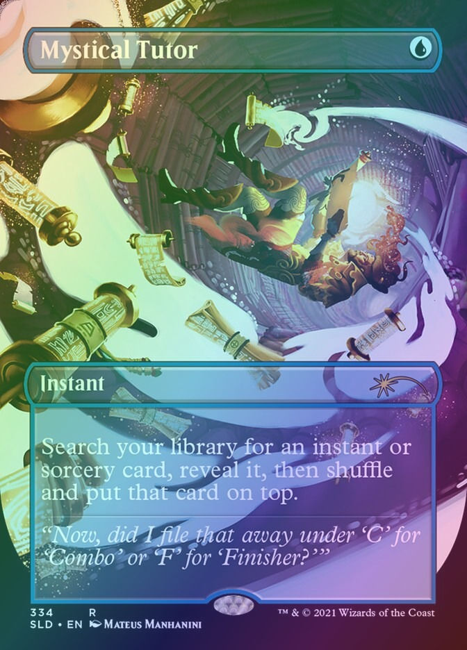 Mystical Tutor (SLD) (334) / Borderless / Foil