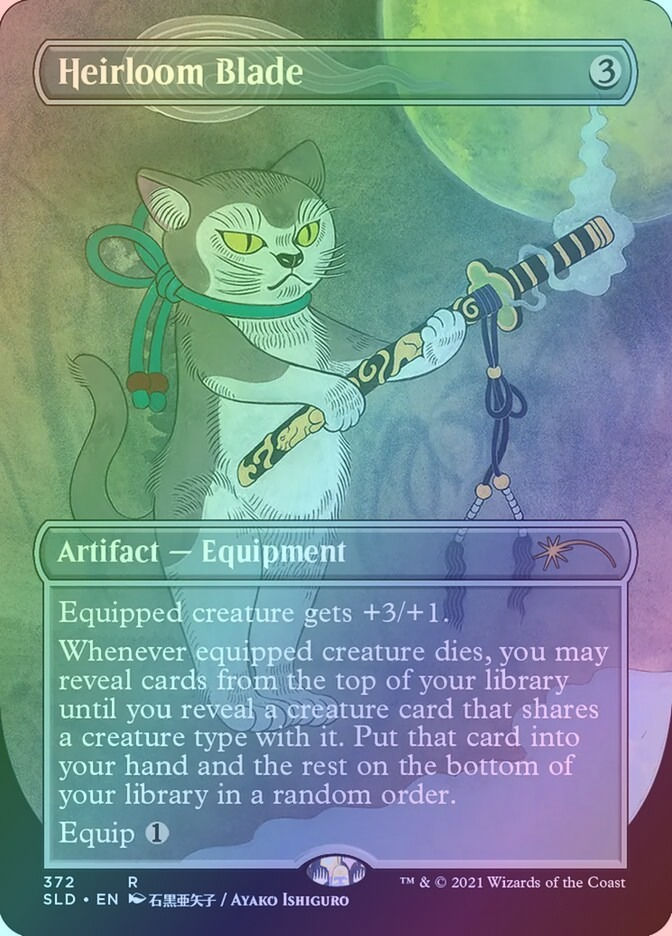 Heirloom Blade (SLD) (372) / Borderless / Foil
