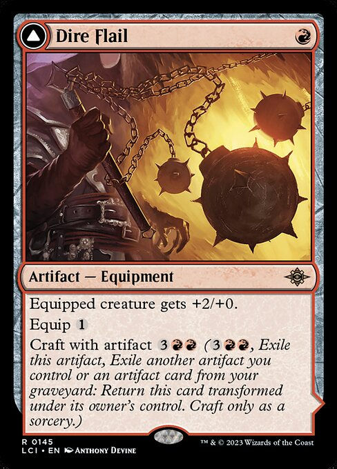 Dire Flail // Dire Blunderbuss (lci) — cara 1 de 2