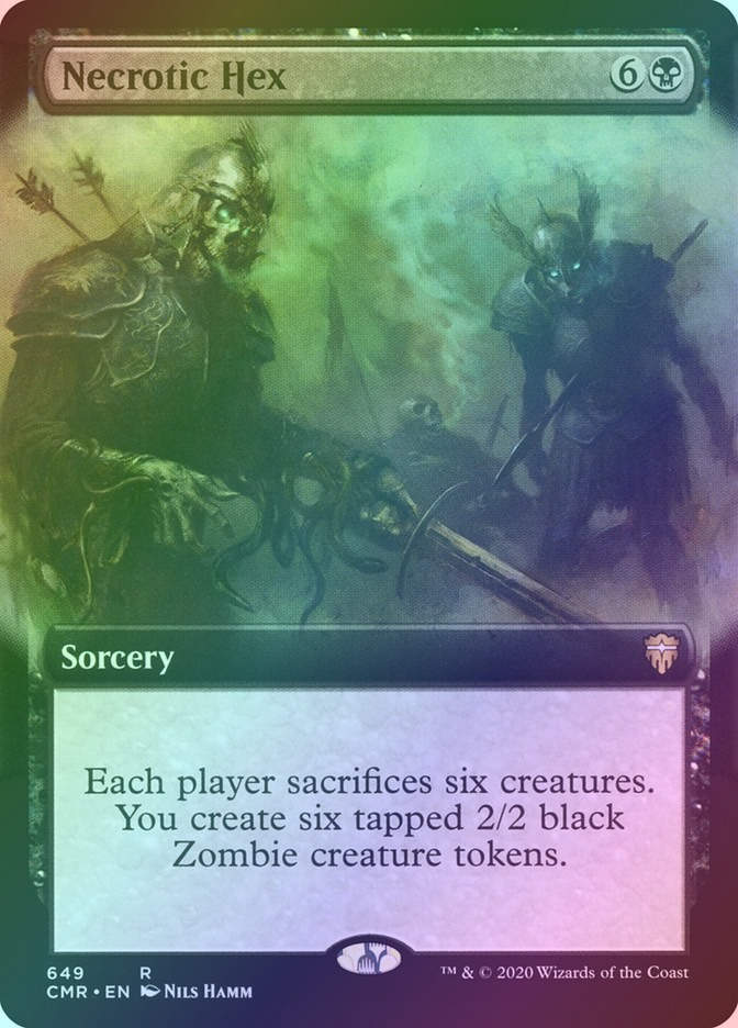Necrotic Hex (CMR) (649) / Extended Art / Foil