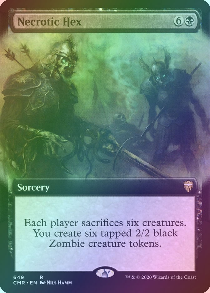 Necrotic Hex (CMR) (649) / Extended Art / Foil