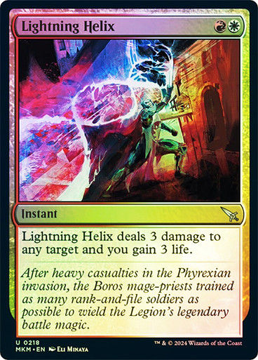 Lightning Helix (mkm) (218) / Foil