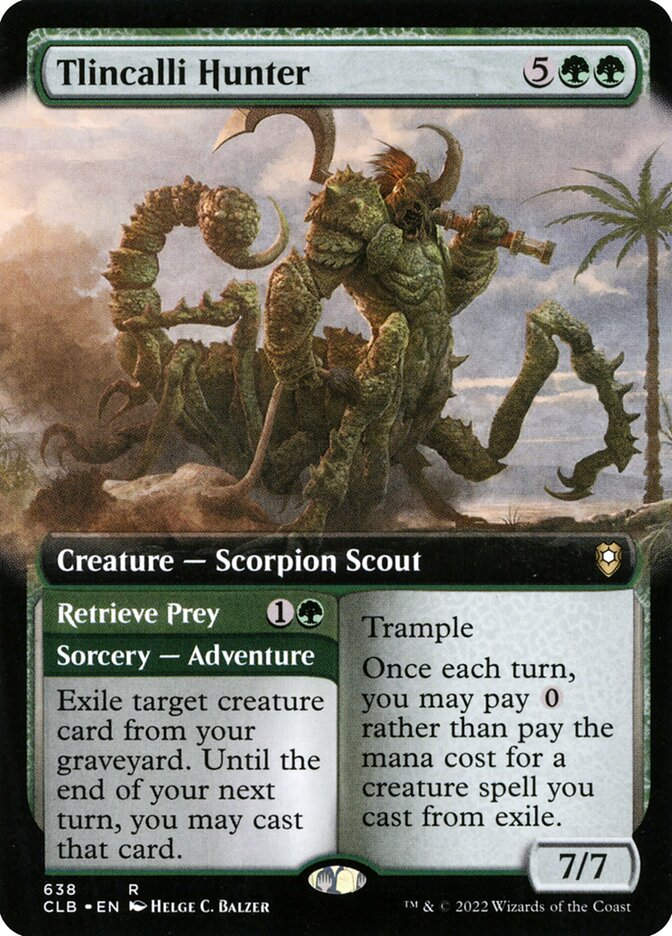 Tlincalli Hunter // Retrieve Prey (CLB) (638) / Extended Art