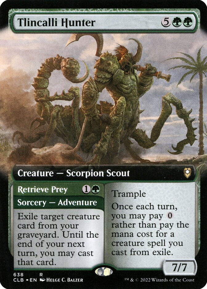 Tlincalli Hunter // Retrieve Prey (CLB) (638) / Extended Art