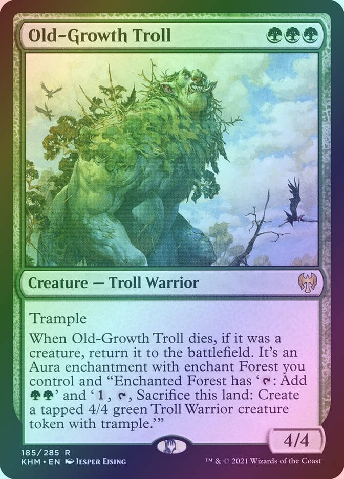 Old-Growth Troll (KHM) (185) / Foil