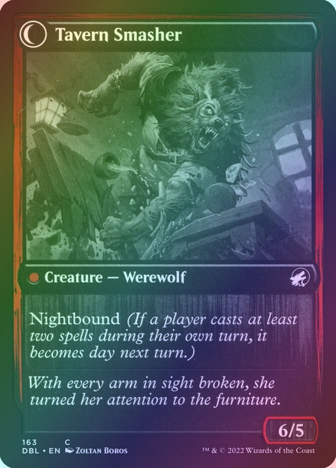 Tavern Ruffian // Tavern Smasher (DBL) (163) / Foil — cara 2 de 2