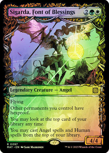 Sigarda, Font of Blessings (MAT) / Showcase / Foil