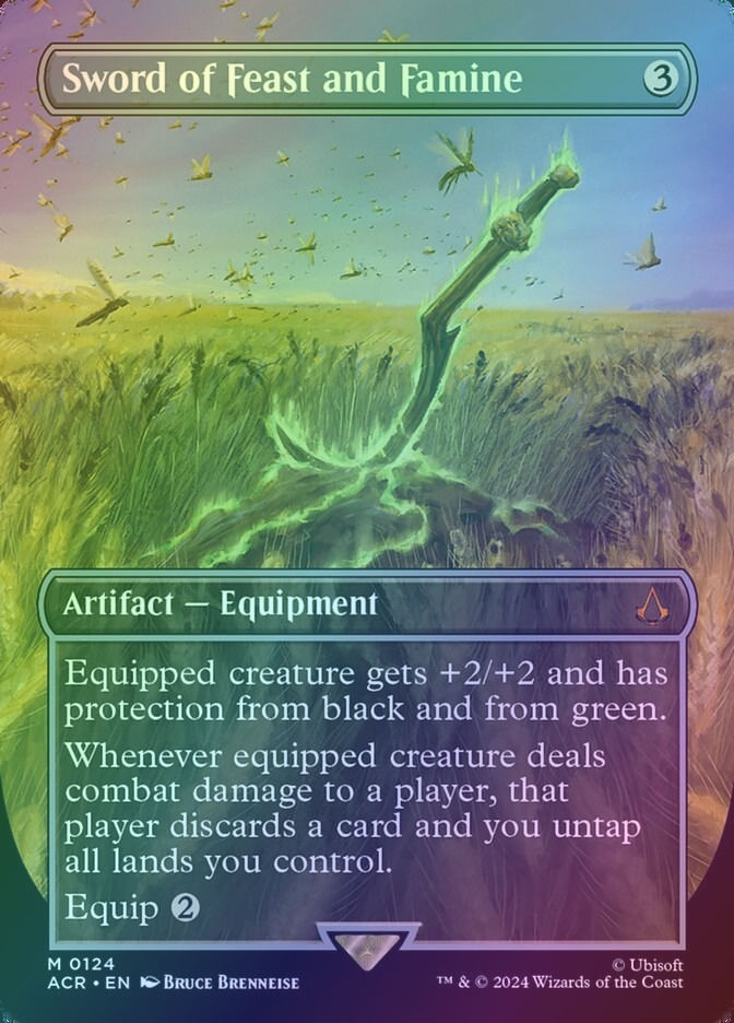 Sword of Feast and Famine (ACR) (124) / Borderless / Foil