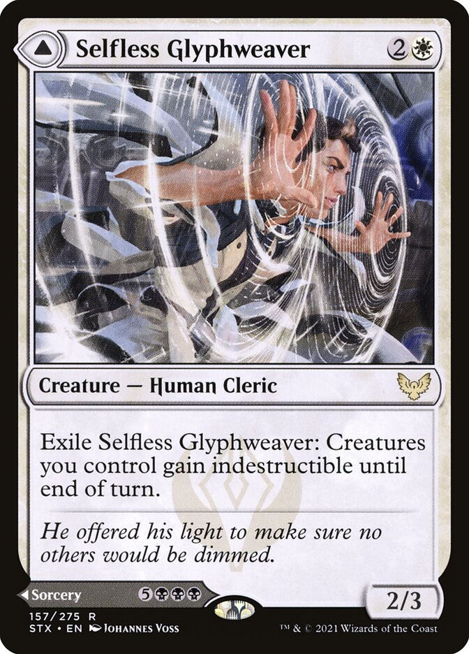 Selfless Glyphweaver // Deadly Vanity (STX) (157) — cara 1 de 2