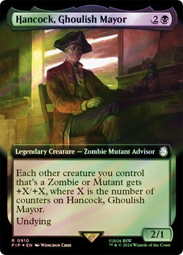 Hancock, Ghoulish Mayor (pip) (910) / Extended Surge Foil