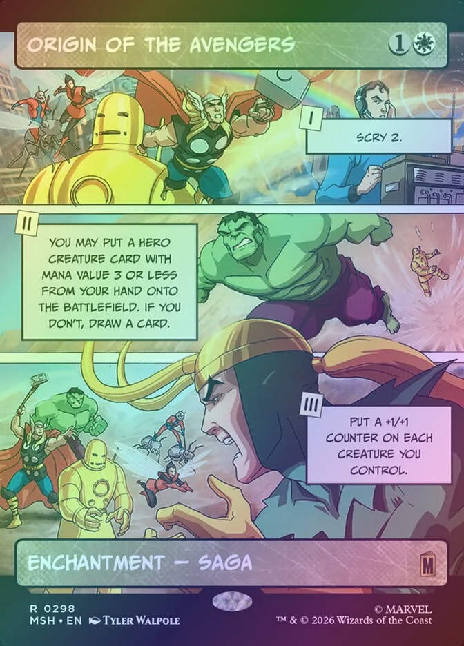 Origin of the Avengers (MSH) (298) / Showcase / Foil