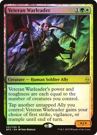 Veteran Warleader (BFZ) (221) / Foil