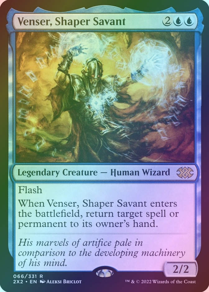 Venser, Shaper Savant (2X2) (66) / Foil