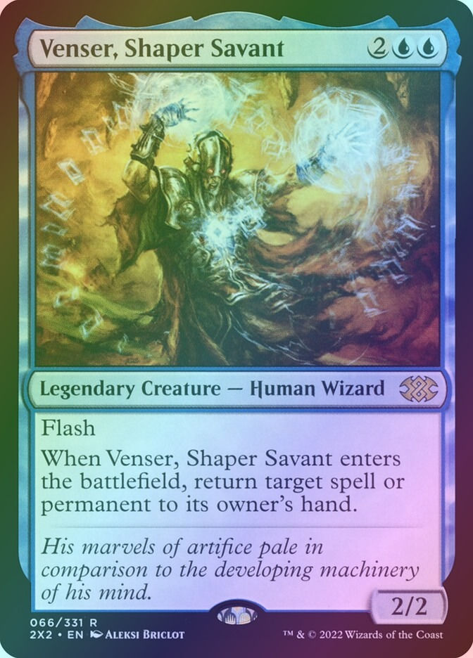 Venser, Shaper Savant (2X2) (66) / Foil