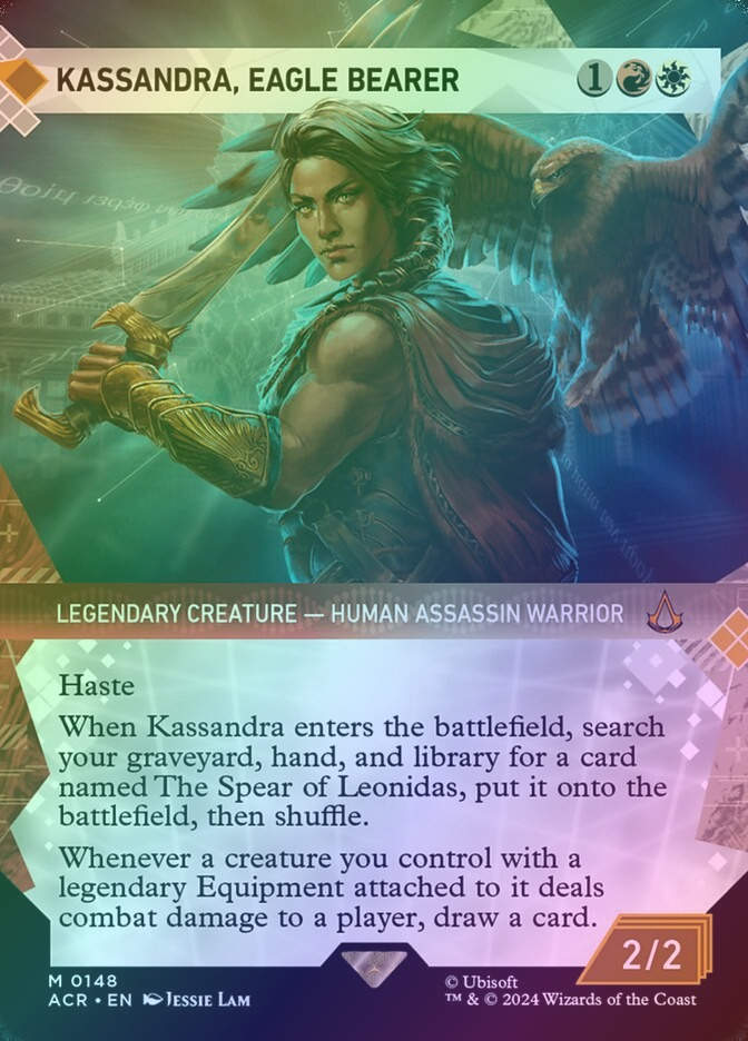 Kassandra, Eagle Bearer (ACR) (148) / Borderless / Showcase / Foil