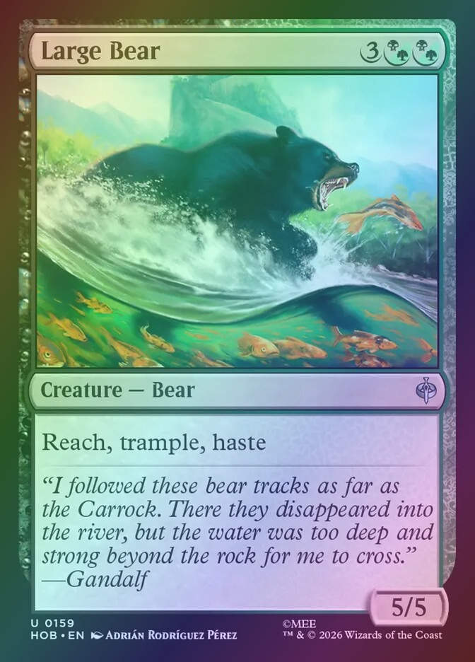 Large Bear (HOB) (159) / Foil