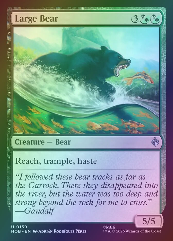 Large Bear (HOB) (159) / Foil