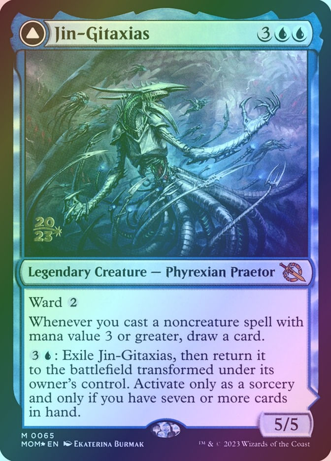 Jin-Gitaxias // The Great Synthesis (PMOM) (65s) / Foil — cara 1 de 2