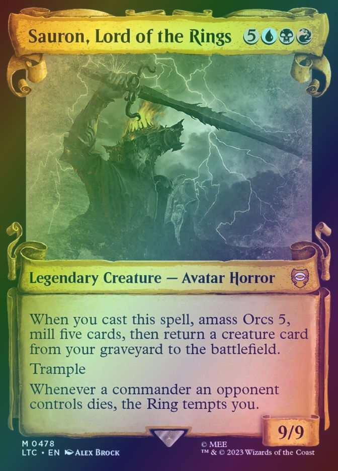 Sauron, Lord of the Rings (LTC) (478) / Showcase / Foil